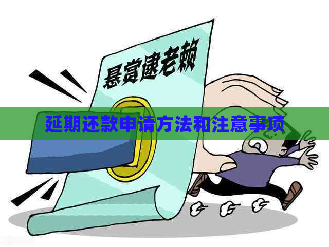 延期还款申请方法和注意事项