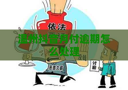 温州抖音月付逾期怎么处理