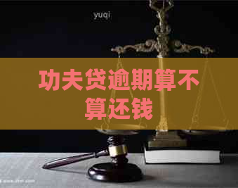 功夫贷逾期算不算还钱