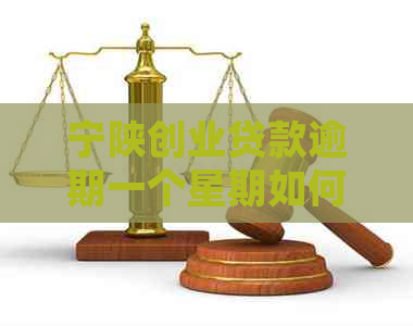 宁陕创业贷款逾期一个星期如何处理