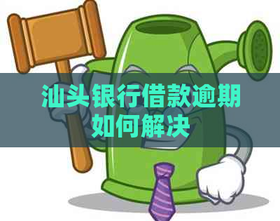 汕头银行借款逾期如何解决
