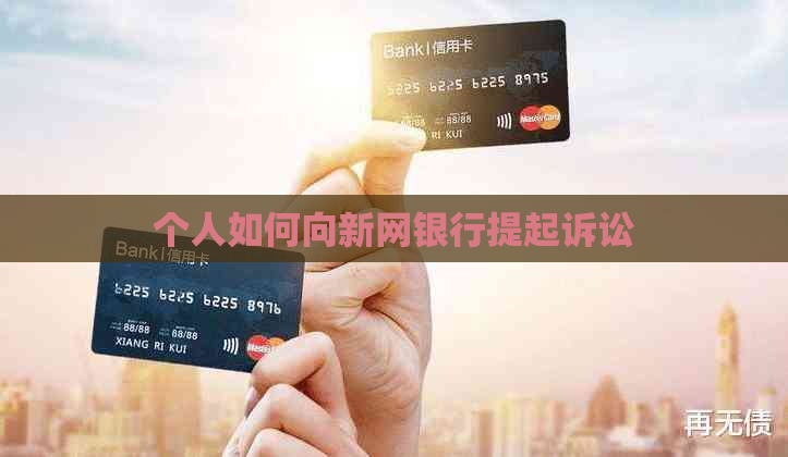 个人如何向新网银行提起诉讼