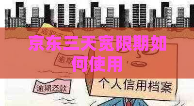 京东三天宽限期如何使用