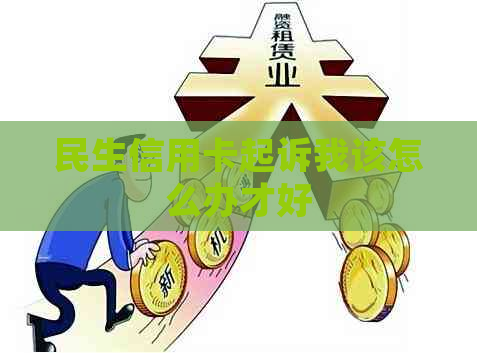 民生信用卡起诉我该怎么办才好