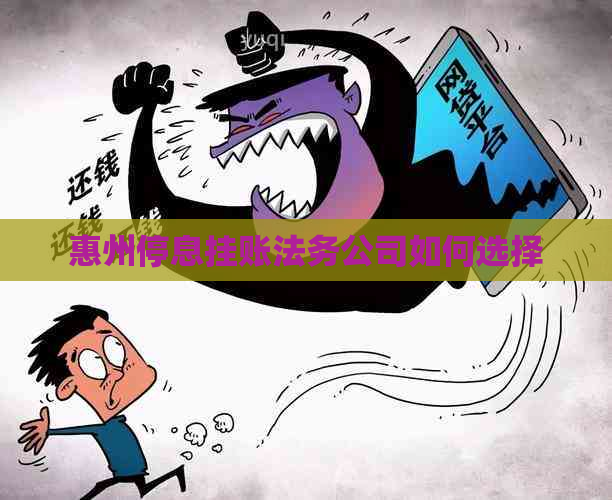 惠州停息挂账法务公司如何选择