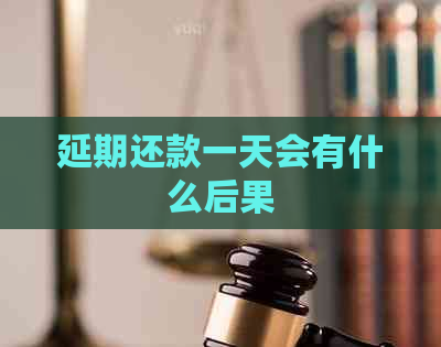 延期还款一天会有什么后果