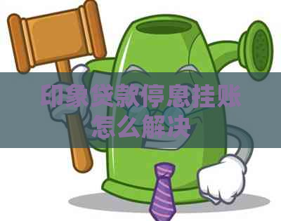 印象贷款停息挂账怎么解决