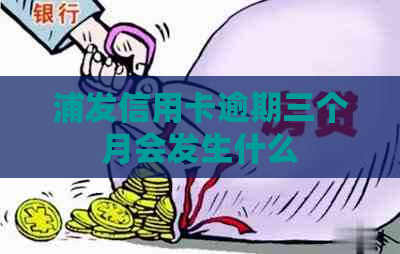 浦发信用卡逾期三个月会发生什么