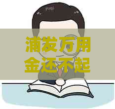 浦发万用金还不起怎么办