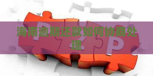海南逾期还款如何协商处理