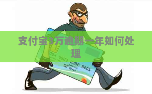 支付宝3万逾期一年如何处理