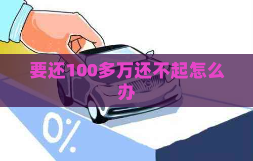 要还100多万还不起怎么办