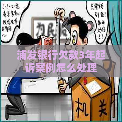 浦发银行欠款3年起诉案例怎么处理