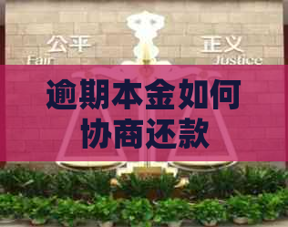 逾期本金如何协商还款