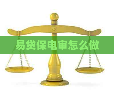 易贷保电审怎么做