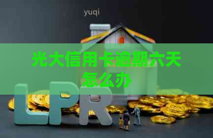 光大信用卡逾期六天怎么办