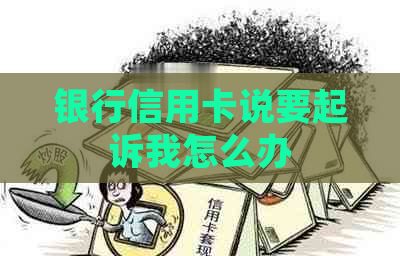 银行信用卡说要起诉我怎么办