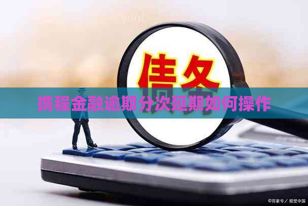 携程金融逾期分次延期如何操作