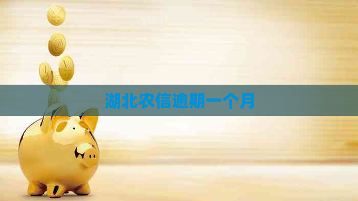 湖北农信逾期一个月