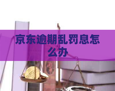 京东逾期乱罚息怎么办