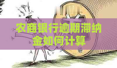 农商银行逾期滞纳金如何计算
