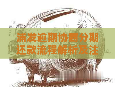 浦发逾期协商分期还款流程解析及注意事项