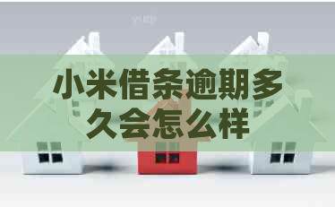 小米借条逾期多久会怎么样