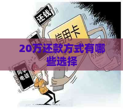 20万还款方式有哪些选择