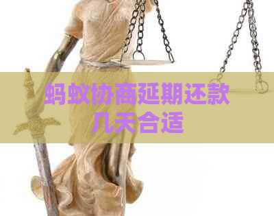 蚂蚁协商延期还款几天合适