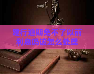 建行逾期免不了以前利息吗该怎么处理