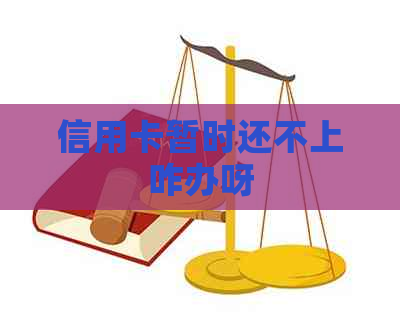 信用卡暂时还不上咋办呀