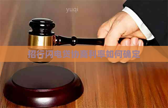 招行闪电贷协商利率如何确定