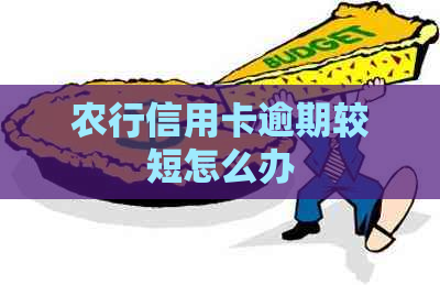 农行信用卡逾期较短怎么办
