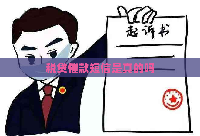 税贷催款短信是真的吗