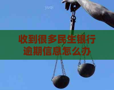 收到很多民生银行逾期信息怎么办