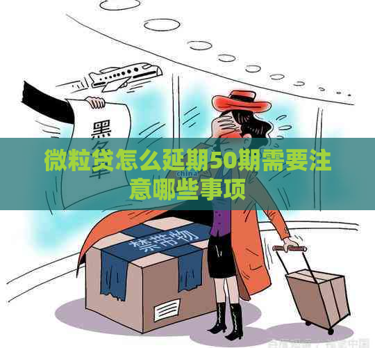 微粒贷怎么延期50期需要注意哪些事项