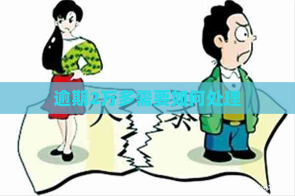 逾期2万多需要如何处理