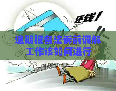 逾期报备法诉前调解工作该如何进行