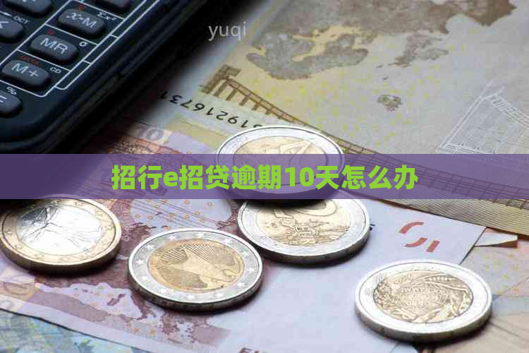 招行e招贷逾期10天怎么办