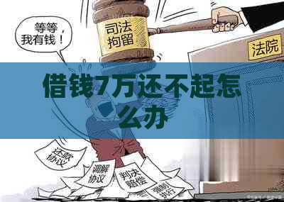 借钱7万还不起怎么办