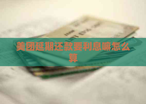 美团延期还款要利息嘛怎么算