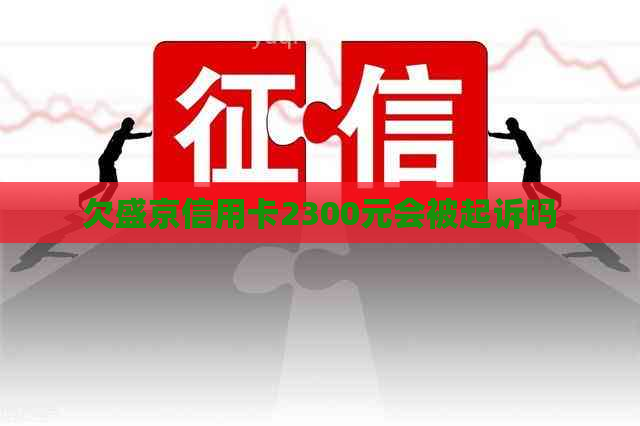 欠盛京信用卡2300元会被起诉吗