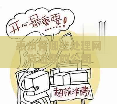 惠州有哪些处理网贷逾期的公司