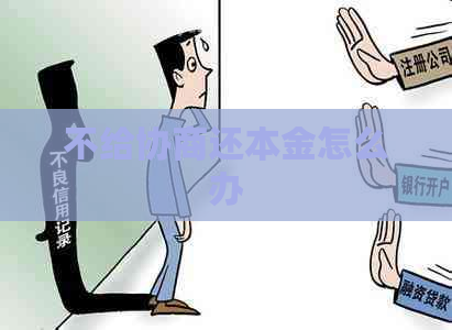 不给协商还本金怎么办