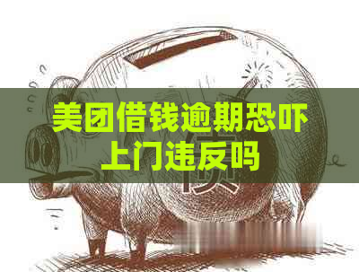 美团借钱逾期上门违反吗