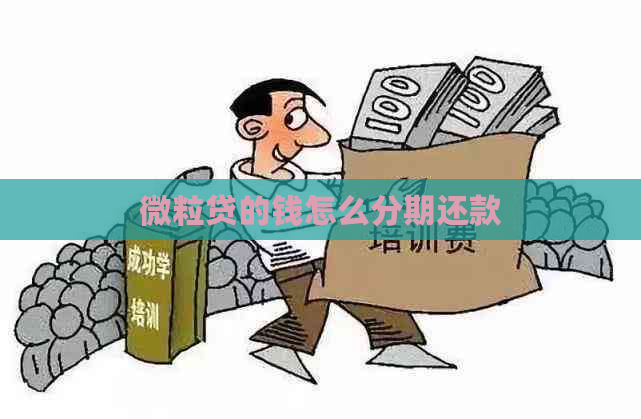 微粒贷的钱怎么分期还款