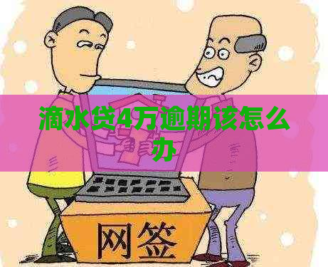 滴水贷4万逾期该怎么办