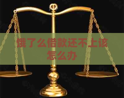 饿了么借款还不上该怎么办