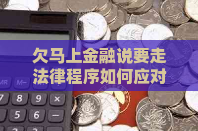 欠马上金融说要走法律程序如何应对