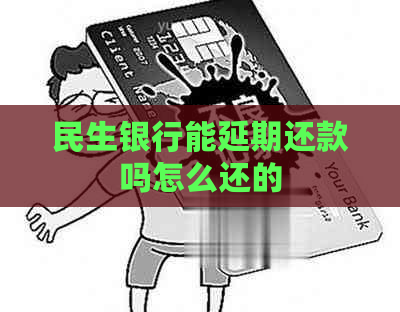 民生银行能延期还款吗怎么还的